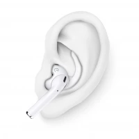 2. KeyBudz EarBuddyz - silikonowe nakładki do AirPods 1/2, EarPods (przezroczyste)